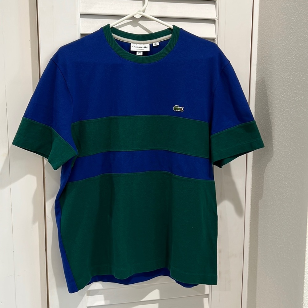 Lacoste Men's Heritage Crew Neck Colorblock Cotton Piqué Set